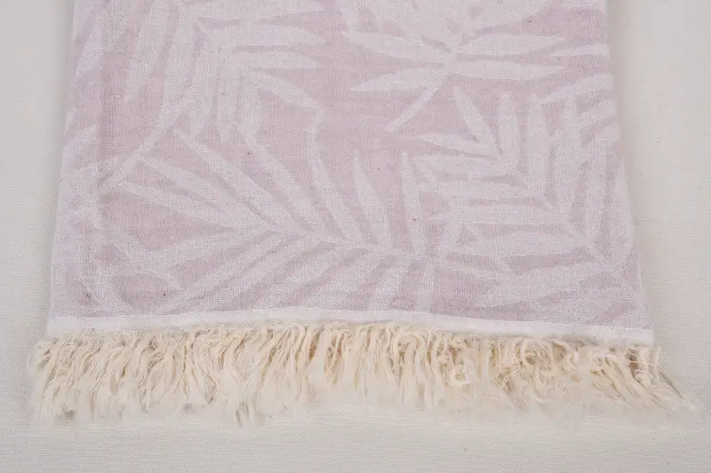 Spa Towel, Bachelorette Party Gifts, Peshtemal Towel USA, Turkish Towel Beach, Family Gift, Large Turkish Towel, 64x40 Cotton Floral Patterned Towel - 4