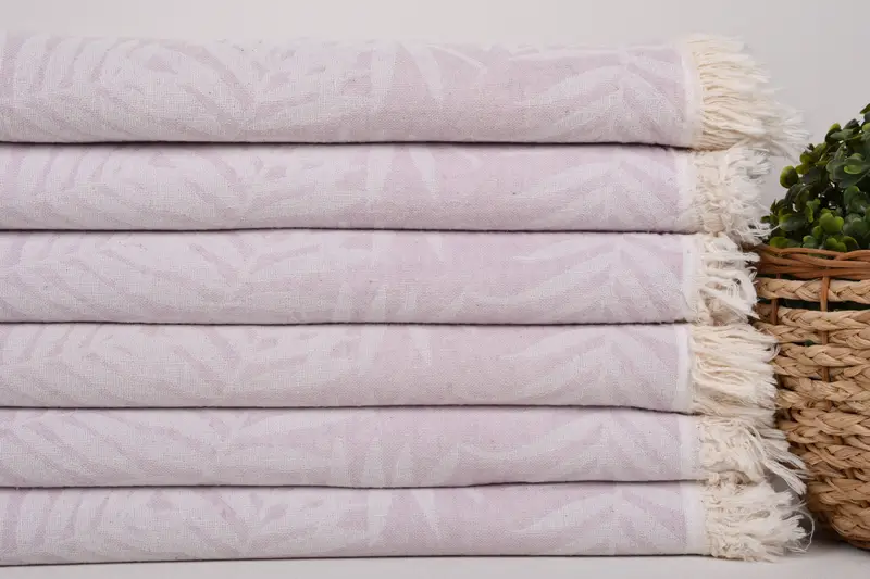 Spa Towel, Bachelorette Party Gifts, Peshtemal Towel USA, Turkish Towel Beach, Family Gift, Large Turkish Towel, 64x40 Cotton Floral Patterned Towel - 3