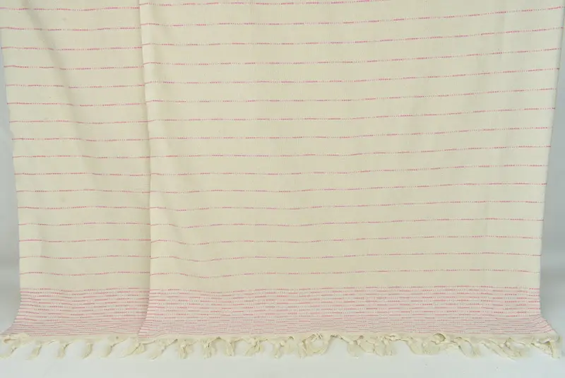 Handmade Gift, Housewarming Gift, Turkish Cotton Throw Blanket, Custom Wedding Gifts, Wedding Favors, 98x92 Cotton Striped Design Towel - 7