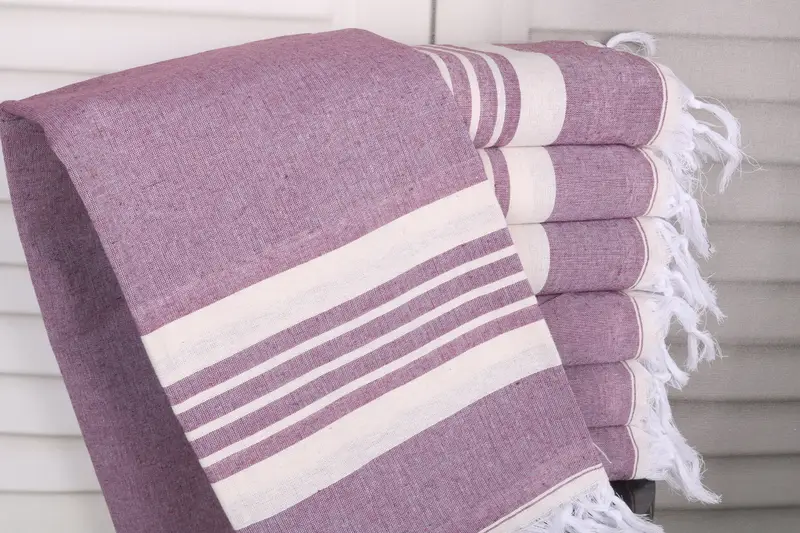 Wedding Gift Ideas, Handmade Gift, Turkish Towel Bulk, Bachelorette Party Decorations, Turkish Towel USA, Spa Gift Towel, 70x40 Cotton Striped Towel - 1