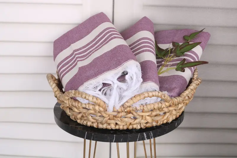 Wedding Gift Ideas, Handmade Gift, Turkish Towel Bulk, Bachelorette Party Decorations, Turkish Towel USA, Spa Gift Towel, 70x40 Cotton Striped Towel - 5