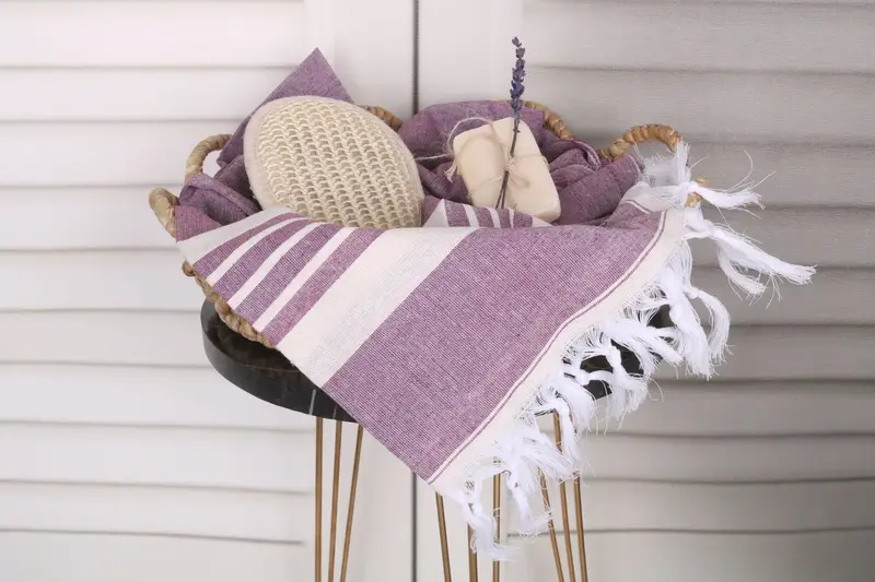 Wedding Gift Ideas, Handmade Gift, Turkish Towel Bulk, Bachelorette Party Decorations, Turkish Towel USA, Spa Gift Towel, 70x40 Cotton Striped Towel - 2