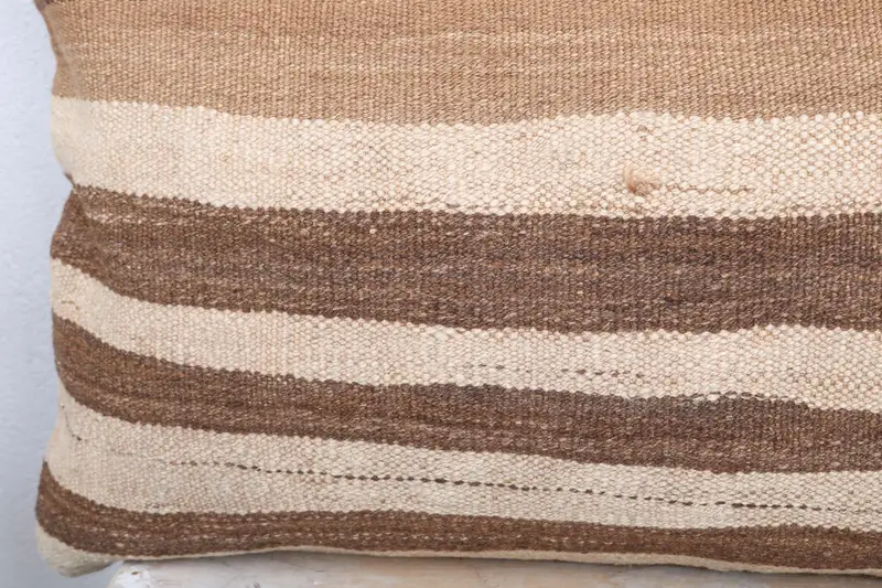 Pillow Case, 16x36 Beige Pillow Sham, Boho Pillow Sham Cover, Bright Cushion Case, Vintage Throw Cushion, Kilim Pillow Cover, Turkish Pillow - 3