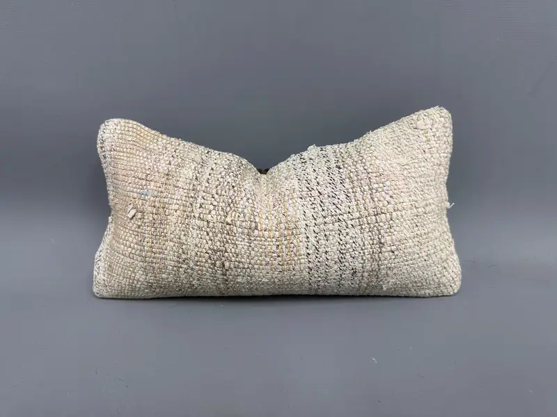8x16 Beige Pillow Case, Pillow for Sofa, Christmas Pillow, Pillow, Tribal Pillow, Couch Pillow Sham, Throw Kilim Pillow, Ethnical Kilim Rug Pillow - 1