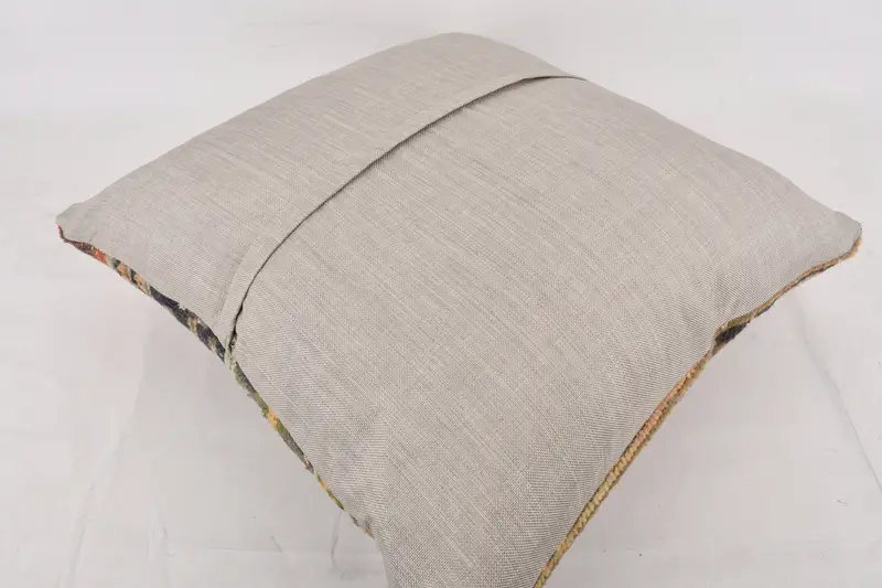 Kilim Pillow, Gift Pillow, Decorative Throw Pillow Sham, 24x24 Blue Cushion Case, Kilim Cushion Sham, Natural Pillow, Pillow Cover - 7