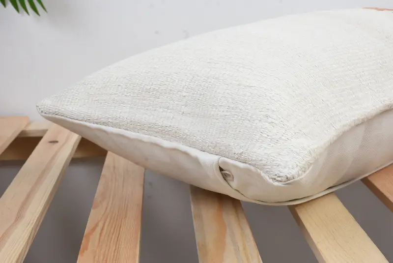 Handmade Kilim Cushion, Cushion Case, Vintage Pillow, Handmade Rug Seat Cushion Case, Boho Pillow Sham Cover, 12x20 White Pillow Cover - 6