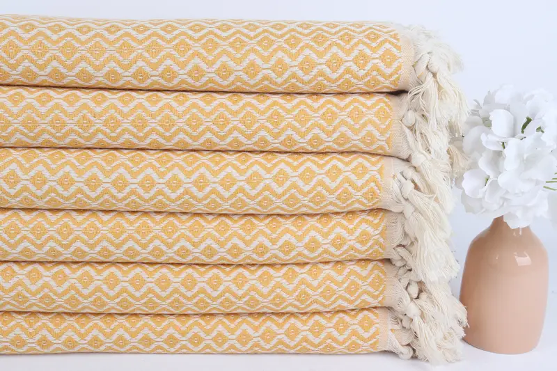 Absorbent towel, Handmade Gift, 70x40 Cotton Diamond Towel, Bathroom Towel, Lightweight Turkish towel, Beach Towel Monogram, Gym Towel, Pool Towels - 3