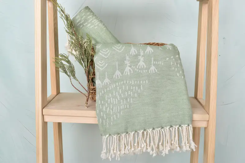 Guest Towel, Handmade Gift, 68x40 Cotton Mountain Design Towel, Best Friend Gift, Valentines Day Gift For Him, Personalized Wedding Gift, Spa Towel - 5