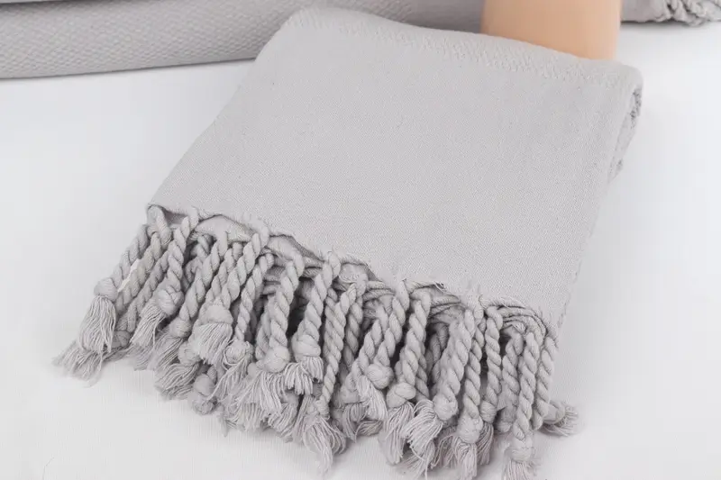 Bridesmaid Towel, Monogram Turkish Towel, 70x32 Cotton Geometric Stonewashed Towel, Beach Towel Bulk, Bridal Shower Gift, Wedding Shower Gift - 5