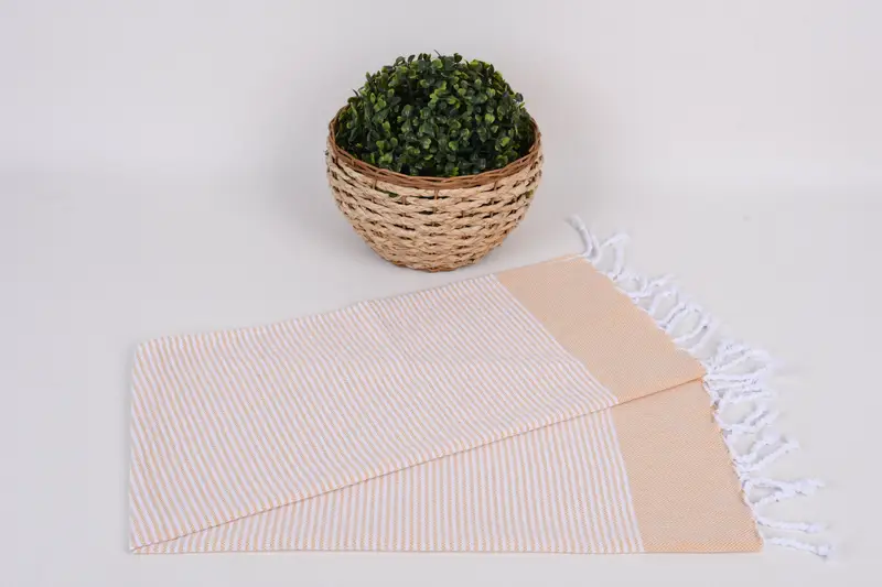 Turkish Tea Towel, 40x18 Cotton Striped Towel, Gift For Best Friend, Turkish Hand Towel, Summer Gift, Personalized Gift, Guest Towel, Handmade Gift - 4