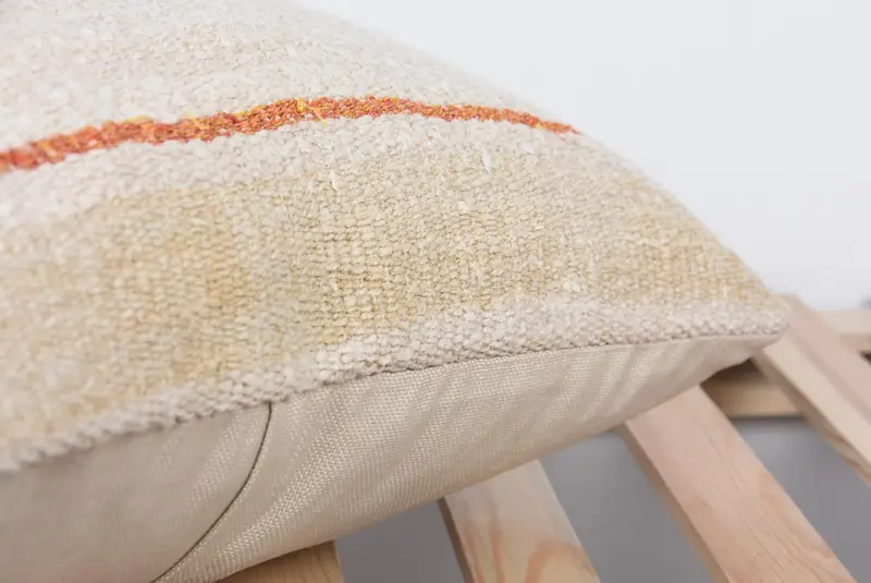 Vintage Kilim Throw Pillow, Cushion, Ikat Pillow Cover, Gift Pillow, 20x20 Beige Cushion Case, Outdoor Throw Pillow Cover, Pillow for Sofa - 7