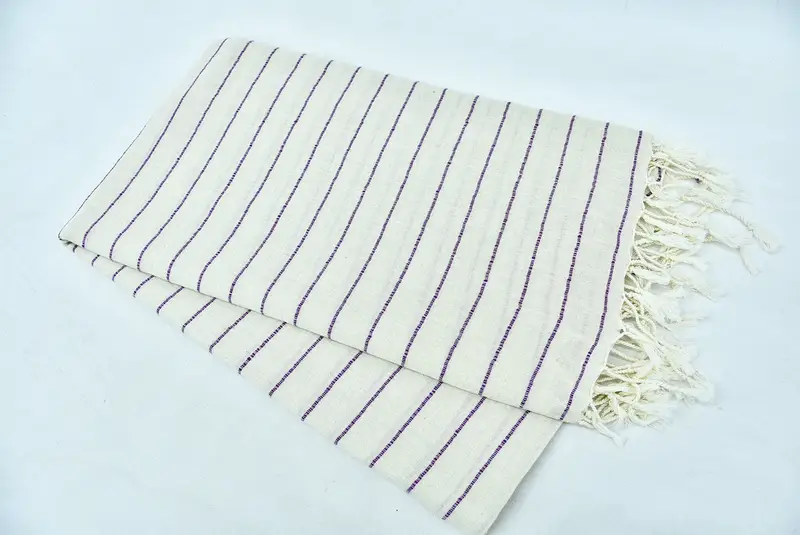 Personalized Towel Gift, 64x38 Linen Striped Towel, Bridesmaid Gift Towel, Wedding Shower Gift, Embroidered Towel, Turkish towel, Luxury Beach Towel - 5