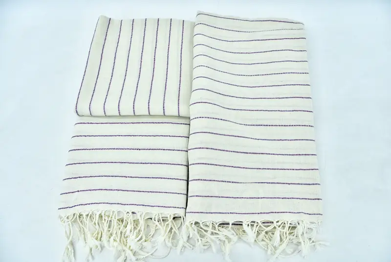 Personalized Towel Gift, 64x38 Linen Striped Towel, Bridesmaid Gift Towel, Wedding Shower Gift, Embroidered Towel, Turkish towel, Luxury Beach Towel - 4
