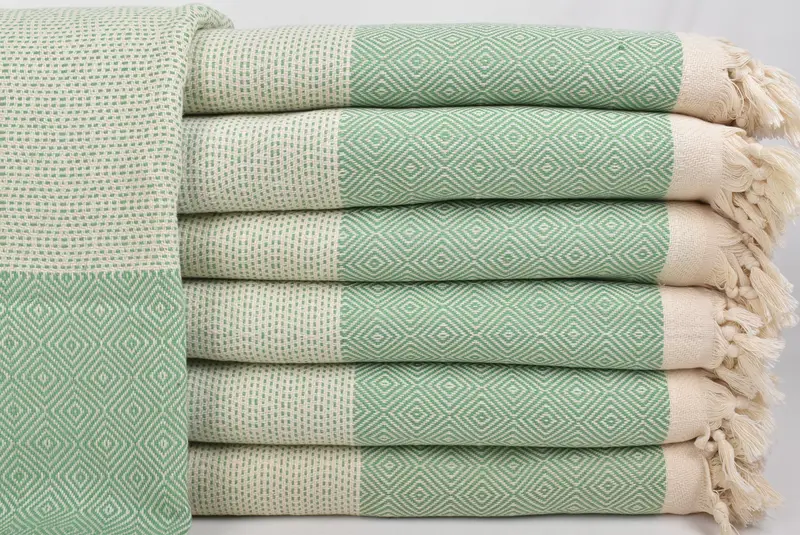 Baby Boy Gift, Bachelorette Party Items, Tablecloth, 104x80 Cotton Diamond Towel, Custom Blanket, Oversized Beach Towel, Throw Blanket Couch - 1