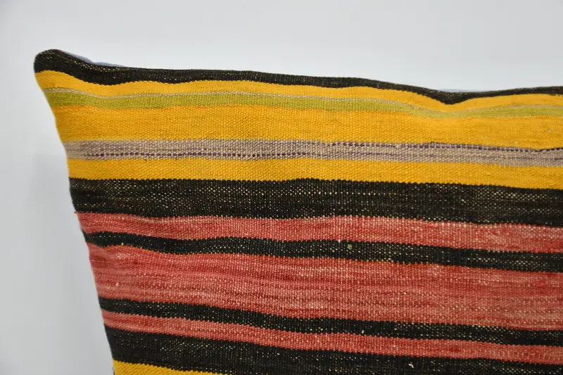 Pillow Case, Morroccon Kilim Cushion Cushion, Turkish Pillow, 32x32 Orange Cushion Cover, Vintage Kilim Throw Pillow, Vintage Kilim Pillow - 2