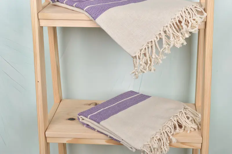 Housewarming Gift, Bath towel, Quick-drying peshtemal towel for poolside, 68x40 Linen Zig zag Towel, Valentines Gift, Quick-Dry Beach Towel - 5