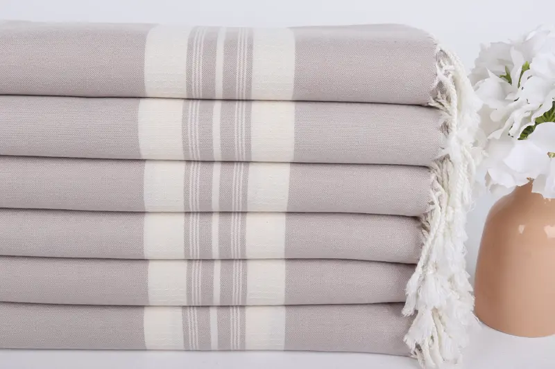 Bachelorette Towel, 60x38 Cotton Striped Towel, Bridal Shower Gift, Bridesmaid Gift, Lightweight Turkish towel, Personalized Gift For Him - 3