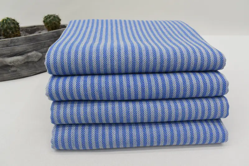 Large Turkish Towel, Eco-Friendly Turkish Towel, Gifts For Him, Scarf Towel, Turkish bath towel, 68x38 Linen Striped Towel, Boyfriend Christmas Gift - 7