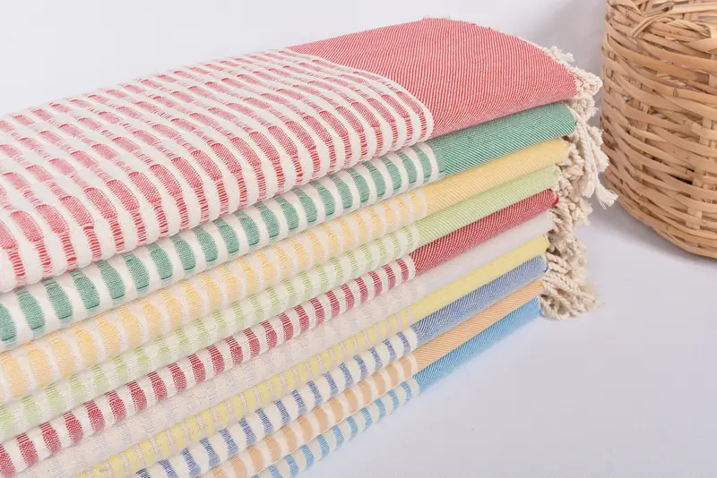 Bridesmaid Gift Towel, Beach Towel Bulk, Gifts For Him, Anniversary Gift For Her, Housewarming Gift, 70x36 Cotton Geometric Towel, Cute Beach Towel - 3