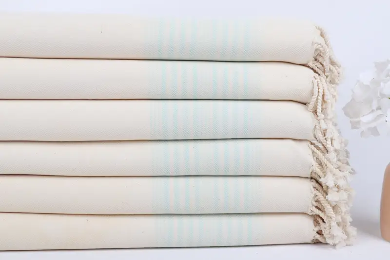 Organic Towel, 80x40 Linen Striped Towel, Bachelorette Party Gifts, Personalized Gift, Summer Towel, Bridal Shower Favors, Bachelor Party Gifts - 3