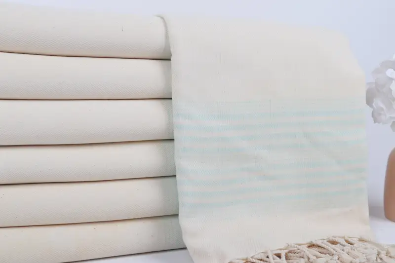Organic Towel, 80x40 Linen Striped Towel, Bachelorette Party Gifts, Personalized Gift, Summer Towel, Bridal Shower Favors, Bachelor Party Gifts - 2