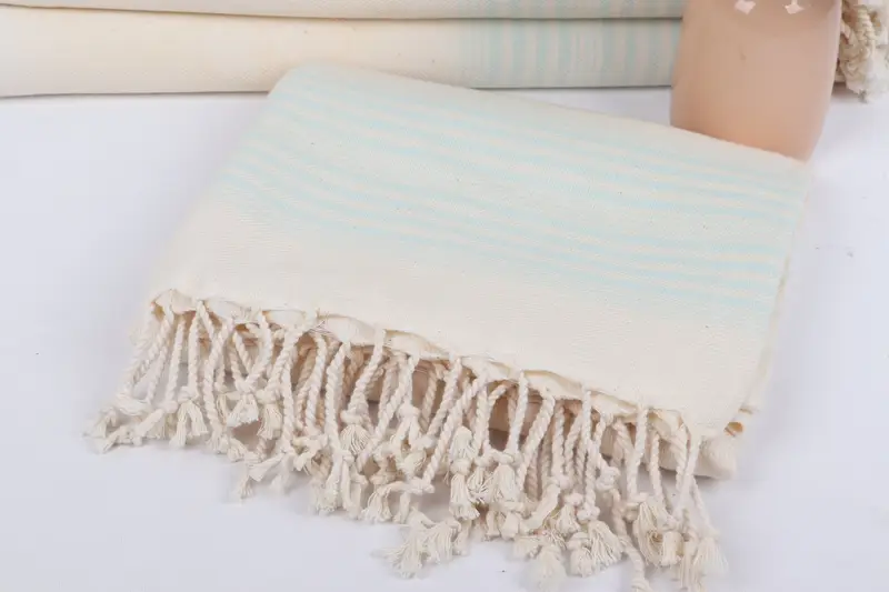 Organic Towel, 80x40 Linen Striped Towel, Bachelorette Party Gifts, Personalized Gift, Summer Towel, Bridal Shower Favors, Bachelor Party Gifts - 5