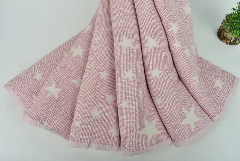 Organic Beach Blanket, Monogram Blanket, 50x48 Cotton Star Design Towel, Bridesmaid Gifts, Personalized Blanket, Anniversary Gift For Her - 5