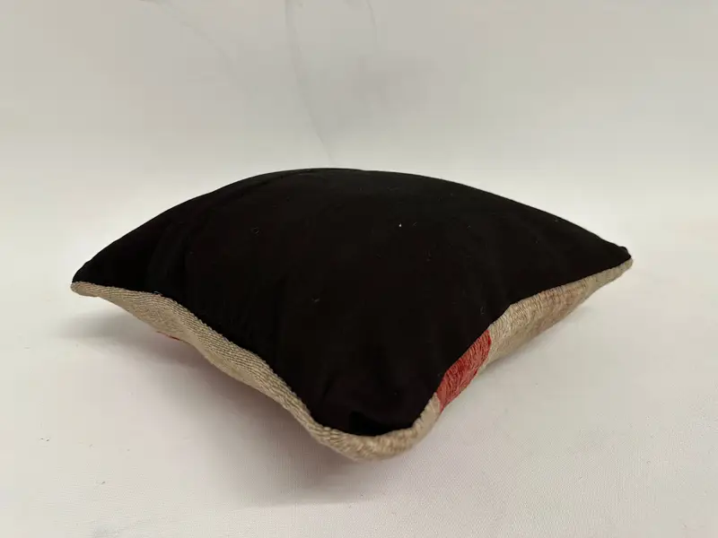 12x12 Beige Pillow, Kilim Cushion Sham, Cushion Case, Handmade Kilim Cushion, Wholesale Pillow Case, Handmade Rug Seat Pillow Case, Pillow for Sofa - 7