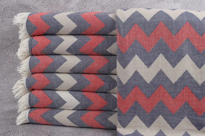 Personalized Wedding Gift For Couple, Decorative Towel, 64x34 Cotton Chevron Towel, Best Beach Towel, Personalized Gifts, Gym Towel, Fouta towel - 2