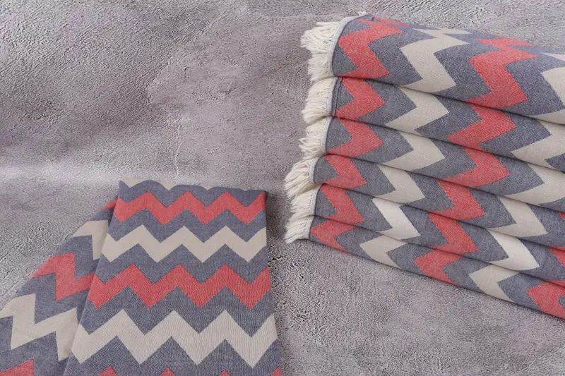 Personalized Wedding Gift For Couple, Decorative Towel, 64x34 Cotton Chevron Towel, Best Beach Towel, Personalized Gifts, Gym Towel, Fouta towel - 3