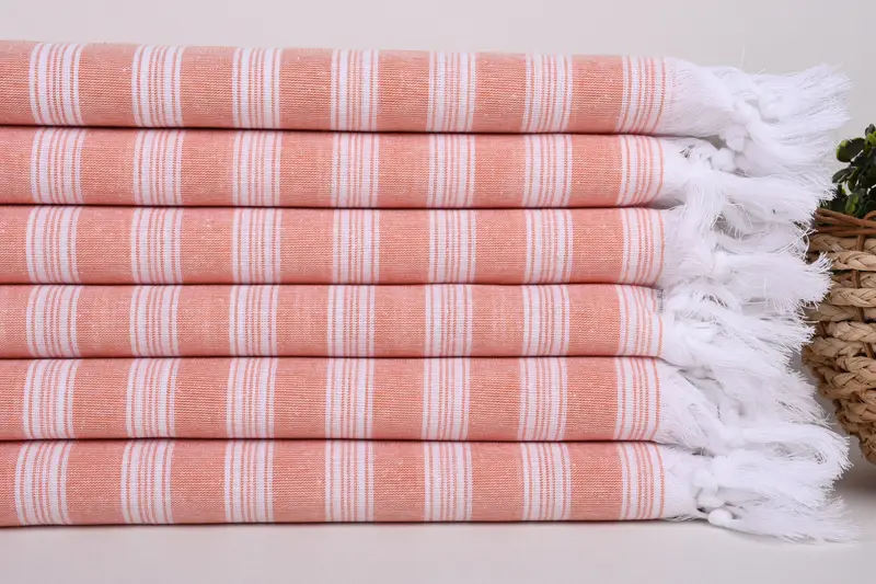 Bridesmaid Gifts, Boyfriend Christmas Gift, Absorbent Turkish towel, Gym Towel, Turkish Towel Beach, 70x40 Cotton Striped Towel, Beach Wedding Favor - 2