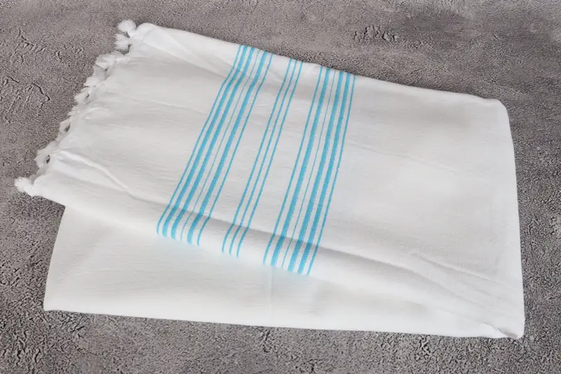 Organic Beach Towel, Monogram Beach Towel, Best Friend Gift, Monogrammed Beach Towel, Bridesmaid Favors, 70x40 Cotton Striped Terry Towel - 6