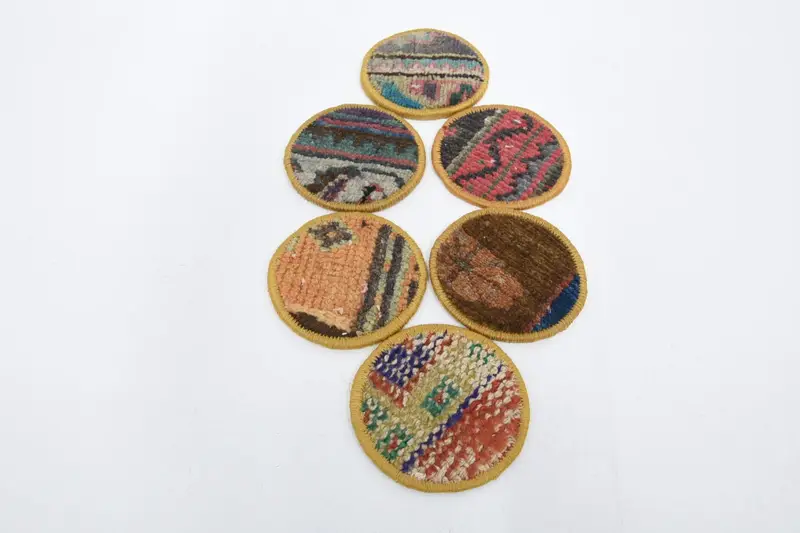 茶色のラウンドコースター、耐久性のあるコーヒーカップパッド