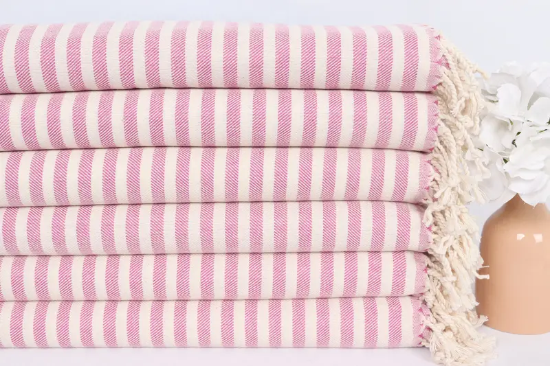 Kişiselleştirilmiş Hediye, 40x24 Pamuklu Çizgili Havlu, Konuk Havlu, Monogramlı Türk Havlu, Kişiselleştir Hediye, Monogram El Havlusu, Düğün iyilikleri - 3