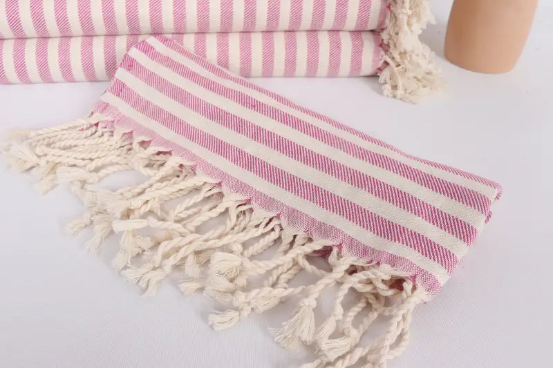 Kişiselleştirilmiş Hediye, 40x24 Pamuklu Çizgili Havlu, Konuk Havlu, Monogramlı Türk Havlu, Kişiselleştir Hediye, Monogram El Havlusu, Düğün iyilikleri - 4