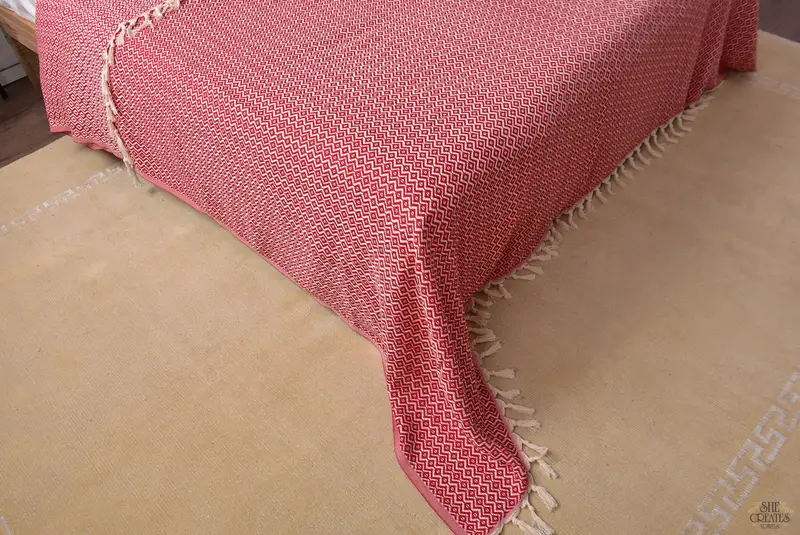 96x80 Cotton Diamond Towel, Best Friend Gift, Halloween Bachelorette Party, Best Wedding Gift, Boho Throw Blankets, Turkish Blanket, Custom Blanket - 4