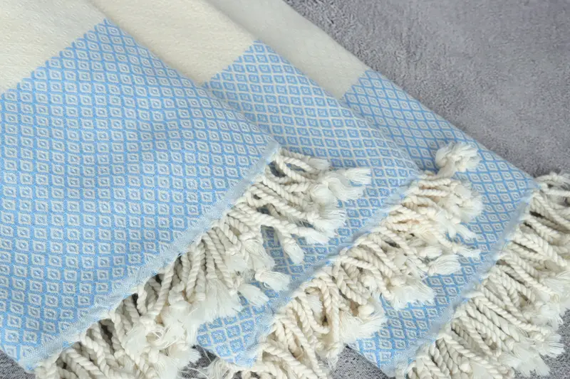 Thin towel, Custom Wedding Gift From Bridesmaid, 70x36 Linen Diamond Towel, Organic towel, Family Gift Basket, Bridal Shower Gifts, Custom Gift - 5