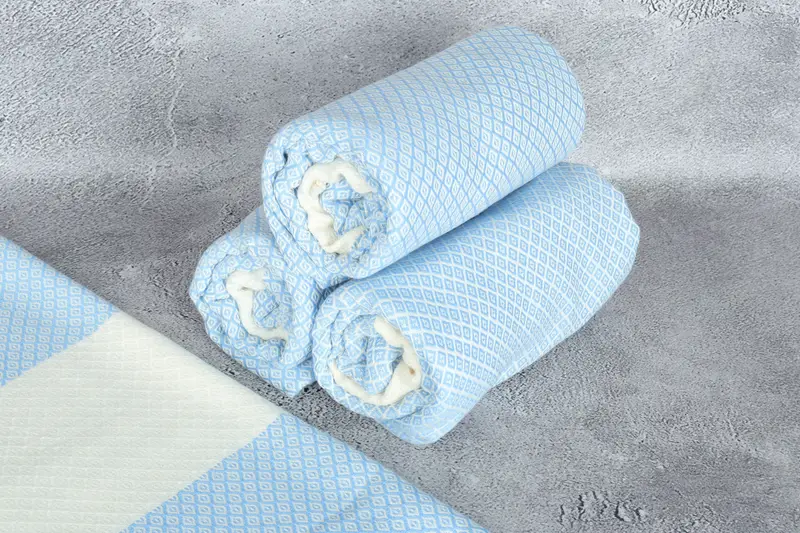Thin towel, Custom Wedding Gift From Bridesmaid, 70x36 Linen Diamond Towel, Organic towel, Family Gift Basket, Bridal Shower Gifts, Custom Gift - 8