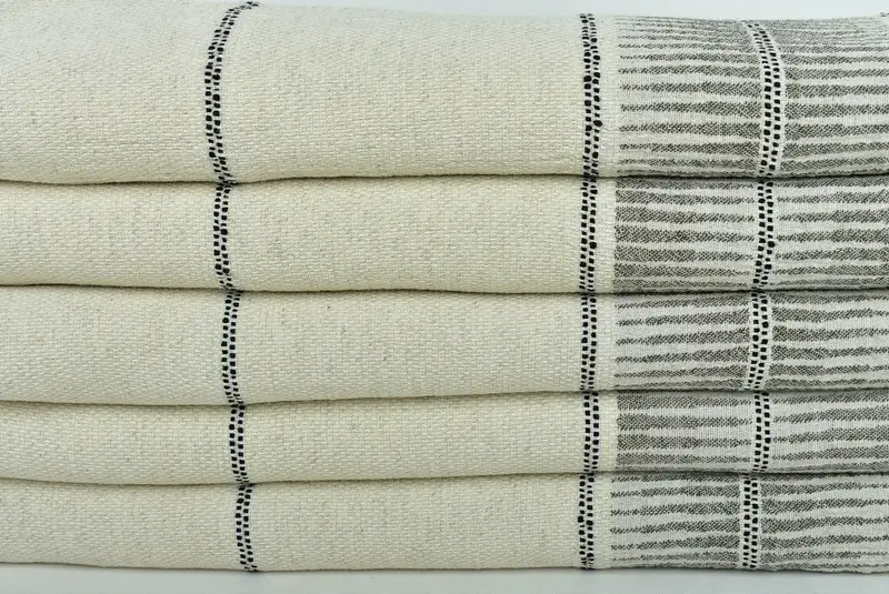 Gift For Bride, Bachelorette Gifts, 70x40 Linen Striped Towel, Bridal Shower Gift, Quick-drying peshtemal towel for poolside, Bachelor Gifts - 2