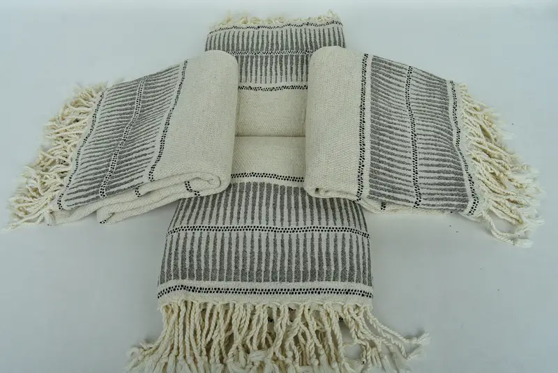 Gift For Bride, Bachelorette Gifts, 70x40 Linen Striped Towel, Bridal Shower Gift, Quick-drying peshtemal towel for poolside, Bachelor Gifts - 6