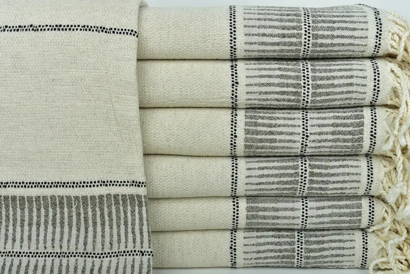 Gift For Bride, Bachelorette Gifts, 70x40 Linen Striped Towel, Bridal Shower Gift, Quick-drying peshtemal towel for poolside, Bachelor Gifts - 1