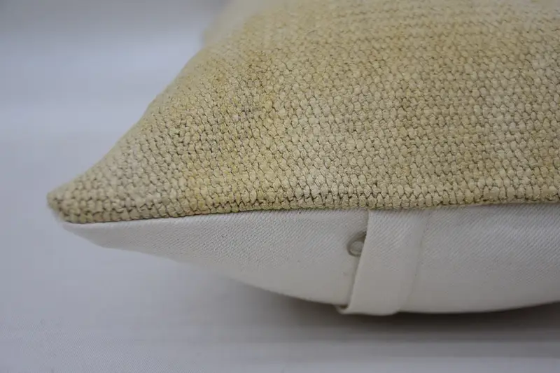 Vintage Pillow, Comfy Throw Cushion Case, Ethnical Kilim Rug Pillow, Gift Pillow, Farmhouse Pillow Case, Pillow Sham, 12x20 Beige Pillow Case - 5