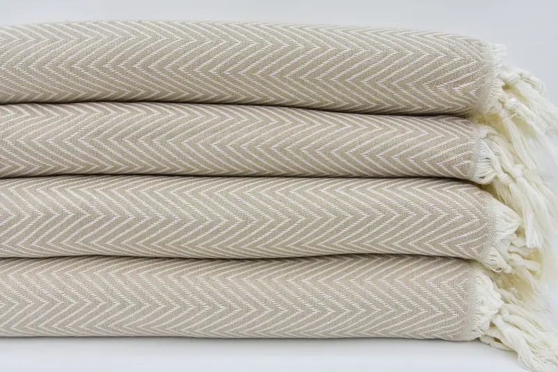 Personalized Gifts, 96x80 Cotton Chevron Towel, Organic Throw, Monogram Blanket, Custom Wedding Gifts, Decorative Bedspread, Bachelor Party Favors - 1