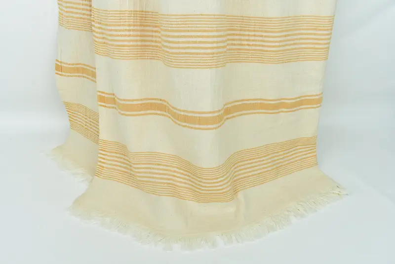 Personalized Gifts, Bedspread, Throw Blanket, 96x78 Cotton Striped Towel, Custom Gift, Bachelorette Large Towel, Turkish Bedcover, Organic Throw - 8