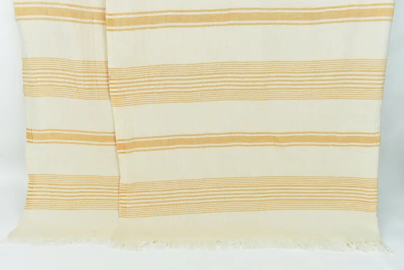 Personalized Gifts, Bedspread, Throw Blanket, 96x78 Cotton Striped Towel, Custom Gift, Bachelorette Large Towel, Turkish Bedcover, Organic Throw - 7