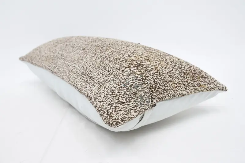 Brown & Beige Geometric Pillow, 12x24 Inches Size Decorative Pillow - 6