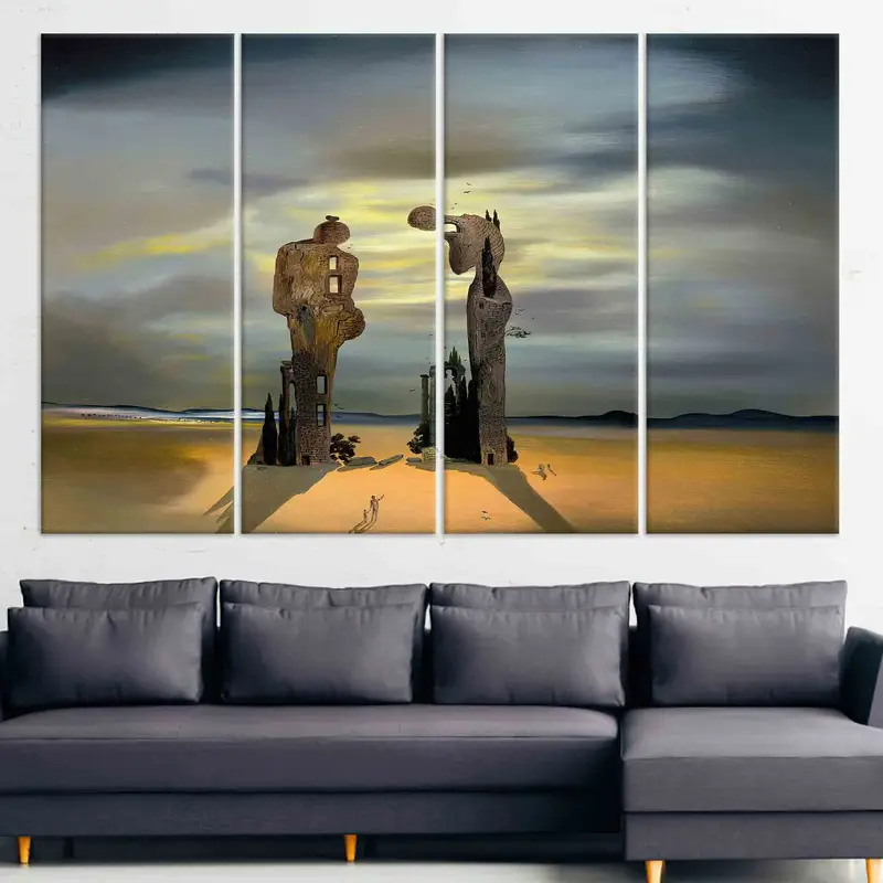 Archeological Reminiscence Millet's Angelus, Canvas Wall Art, Salvador Dali Canvas, Archeological Reminiscence, Dali Artwork, Canvas Art,, - 5