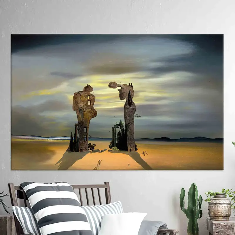 Archeological Reminiscence Millet's Angelus, Canvas Wall Art, Salvador Dali Canvas, Archeological Reminiscence, Dali Artwork, Canvas Art,, - 4