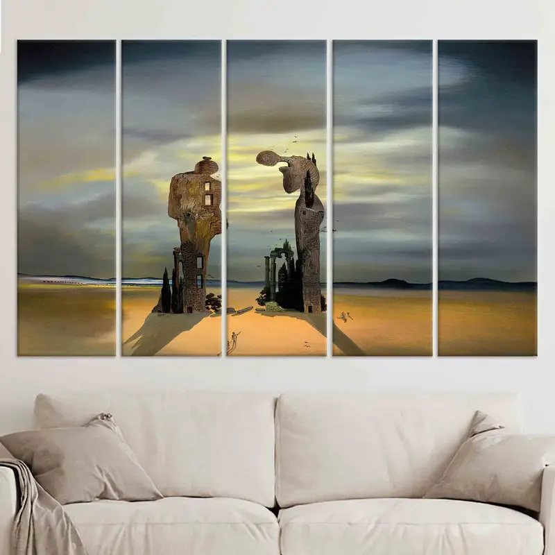 Archeological Reminiscence Millet's Angelus, Canvas Wall Art, Salvador Dali Canvas, Archeological Reminiscence, Dali Artwork, Canvas Art,, - 6