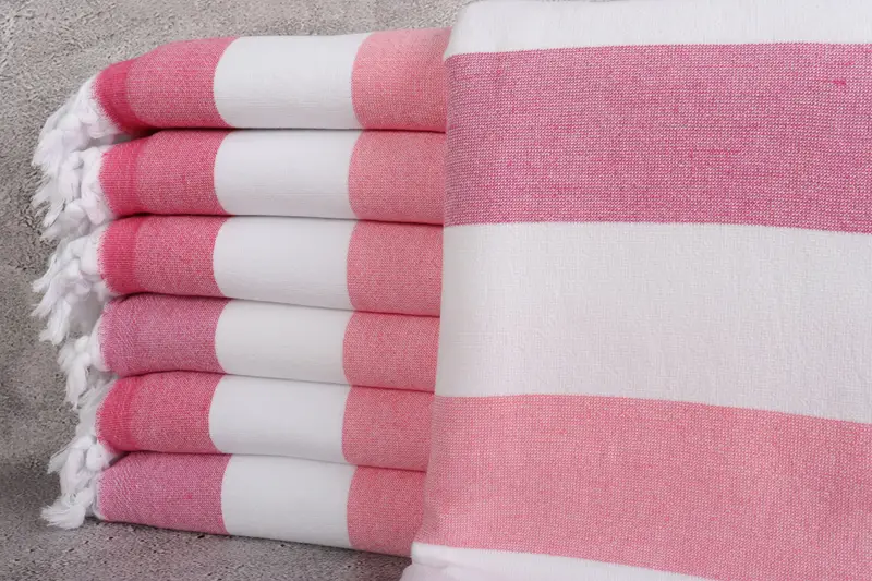 Custom Gift, Decorative Towel, Sand-free towel, Large Turkish Towel, Turkish Towel Bulk, Personalized Gift For Her, 64x36 Cotton Striped Terry Towel - 1